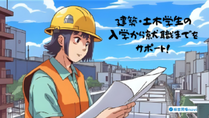 🏗️ 建築・土木学生必見！総合資格naviに登録すると学生生活もキャリアも充実イメージ