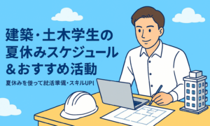 📚【保存版】建築・土木学生の夏休みスケジュール＆おすすめ活動イメージ